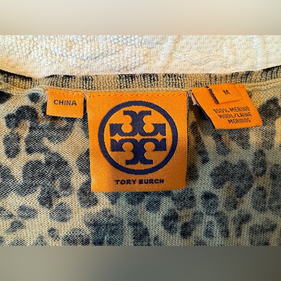 Tory Burch Wool Leopard Print Cardigan (Women’s M) - Picture 5 of 8